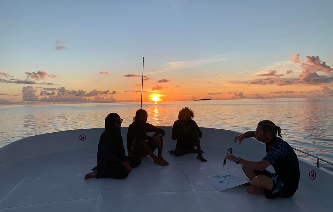 Night Scuba Diving Meeru Maldives