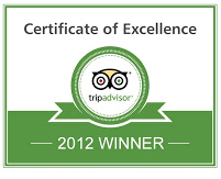 TripAdvisor Certificate Of Excellence Award , UK