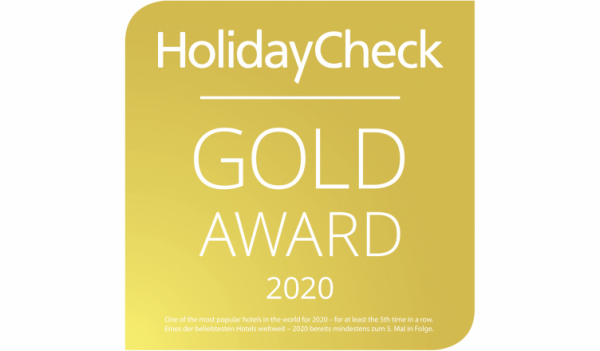 HOLIDAYCHECK GOLD AWARD, 2020